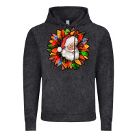 Vintage Black santa claus with sunflower christmas bbs Vintage Hoodie - BundleAndBundleShop