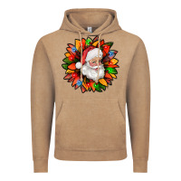 Vintage Coffee santa claus with sunflower christmas bbs Vintage Hoodie - BundleAndBundleShop