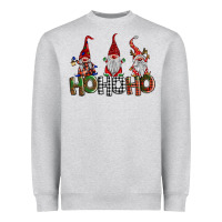 Heather Grey ho ho. ho gnomes Heavyweight Sweatshirt - BarkalooDesign