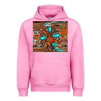 Fuchsia Pink turkey Urban Hoodie - JahusDesignShop