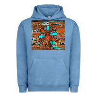 Pigment Pebble Blue turkey Urban Hoodie - JahusDesignShop