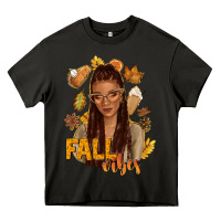 Asphalt Fall vibes afro woman Heavy Core Tee - NancyCooperArtShop