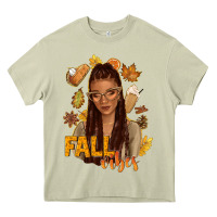 Mossy Fall vibes afro woman Heavy Core Tee - NancyCooperArtShop