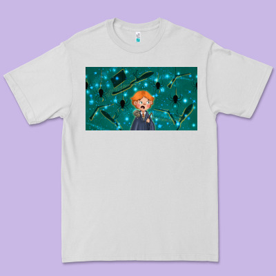 Wizard Boy And Mouse Premium Tee Designed By Tumblerdesignbyshophia