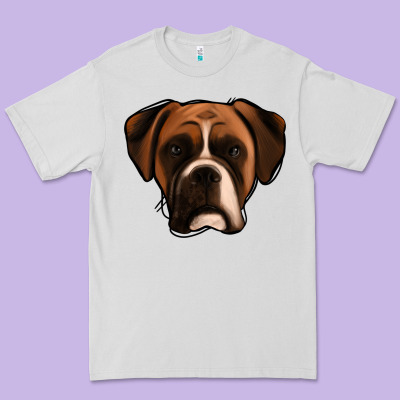 Boxer Premium Tee Designed By Jasminsmagicworld