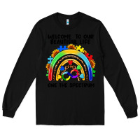 Black Autism rainbow Long Sleeve Tee - FaDigitalArtStudio