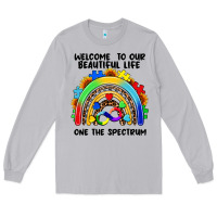 Moon Dust Autism rainbow Long Sleeve Tee - FaDigitalArtStudio