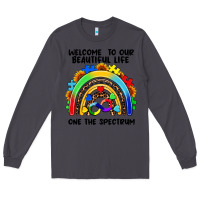 Smoke Autism rainbow Long Sleeve Tee - FaDigitalArtStudio