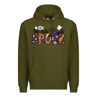 Army Green too cute to spook Premium Hoodie - CowhideDigitalArt
