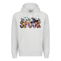 Dove Grey too cute to spook Premium Hoodie - CowhideDigitalArt