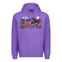 Purple too cute to spook Premium Hoodie - CowhideDigitalArt