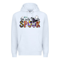 White too cute to spook Premium Hoodie - CowhideDigitalArt