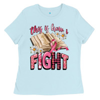 Baby Blue this is how i fight Ladies Tee - CowGirlArtShop