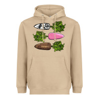 Mushroom easter carrots Heavyweight Hoodie - AdoDesignShop