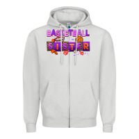 Dove Grey basketball sıster Zipper Hoodie - AdoDesignShop