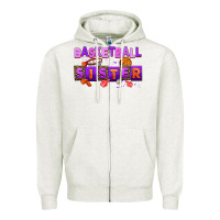 Oatmeal Heather basketball sıster Zipper Hoodie - AdoDesignShop