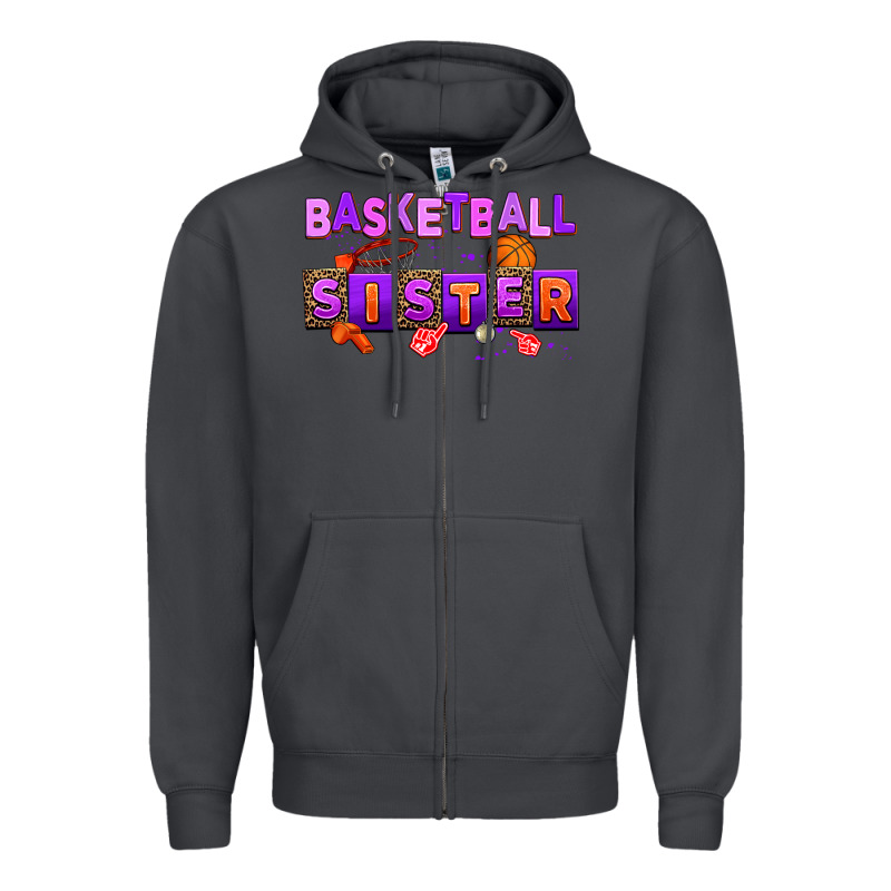 Basketball Sıster Zipper Hoodie by AdoDesignShop | Teevron
