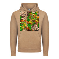 Vintage Coffee St. Patrick's Day Horse With Horseshoes Seamless Vintage Hoodie - FaDigitalArtStudio