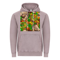 Vintage Zinc St. Patrick's Day Horse With Horseshoes Seamless Vintage Hoodie - FaDigitalArtStudio