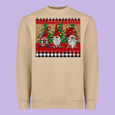 Christmas Gnomes Heavyweight Sweatshirt Designed By Barkaloodesign