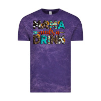 Cloud Purple mama needs a drink Vintage Tee - OliviaCreatesArt
