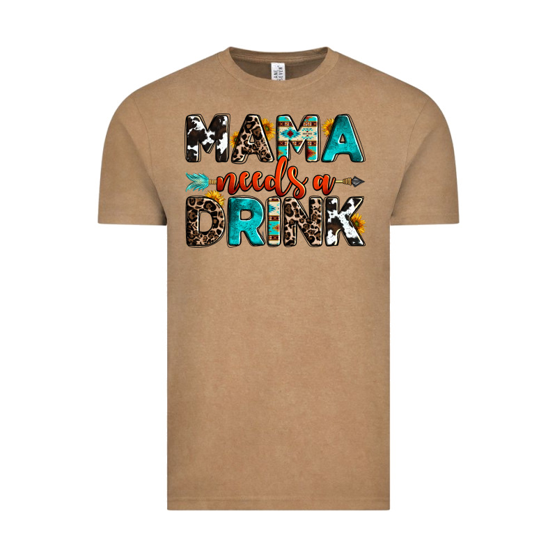 Mama Needs A Drink Vintage Tee by OliviaCreatesArt | Teevron