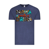 Vintage Denim mama needs a drink Vintage Tee - OliviaCreatesArt