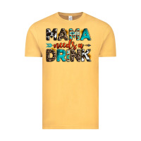 Vintage Mustard mama needs a drink Vintage Tee - OliviaCreatesArt