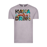 Vintage Zinc mama needs a drink Vintage Tee - OliviaCreatesArt