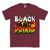 Burgundy black and proud Classic Tee - CowGirlArtShop