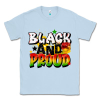 Dusty Blue black and proud Classic Tee - CowGirlArtShop