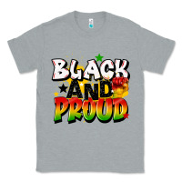 Heather Grey black and proud Classic Tee - CowGirlArtShop