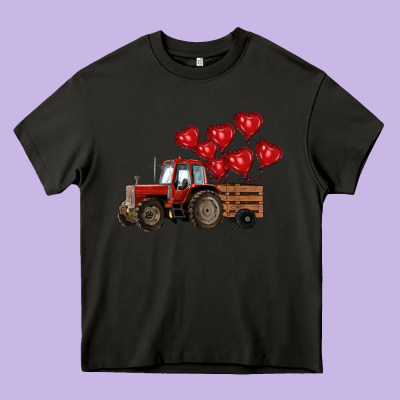 Farm Tractor Heavy Core Tee Designed By Ranaportraitstore
