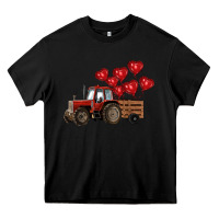 Black farm tractor Heavy Core Tee - RanaPortraitStore