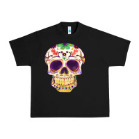 Black Cinco de mayo skull Urban Heavy Tee - FaDigitalArtStudio