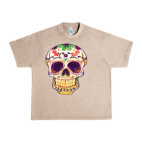French Oak Cinco de mayo skull Urban Heavy Tee - FaDigitalArtStudio