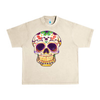 Sandshell Cinco de mayo skull Urban Heavy Tee - FaDigitalArtStudio