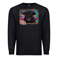 Black v.d belted galloway cow Premium Sweatshirt - AdoDesignShop