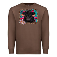 Chestnut v.d belted galloway cow Premium Sweatshirt - AdoDesignShop