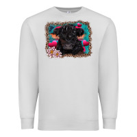 Dove Grey v.d belted galloway cow Premium Sweatshirt - AdoDesignShop