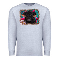 Heather Grey v.d belted galloway cow Premium Sweatshirt - AdoDesignShop
