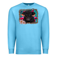 Ocean Blue v.d belted galloway cow Premium Sweatshirt - AdoDesignShop