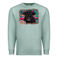 Seafoam v.d belted galloway cow Premium Sweatshirt - AdoDesignShop