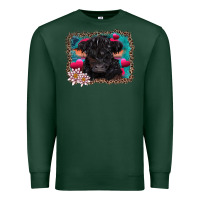 Sports Green v.d belted galloway cow Premium Sweatshirt - AdoDesignShop