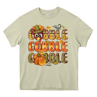 Mossy Gobble gobble turkey Thanksgiving Heavy Core Tee - NancyCooperArtShop