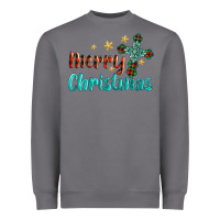 Storm merry christmas turquoise gemstones cross Heavyweight Sweatshirt - BarkalooDesign