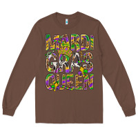Chestnut Mardi Gras Queen Long Sleeve Tee - BundleAndBundleShop