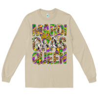 Mushroom Mardi Gras Queen Long Sleeve Tee - BundleAndBundleShop