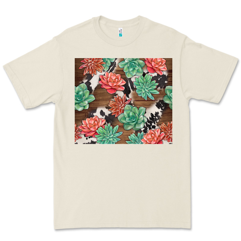 Succulents And Cowhide Premium Tee by TumblerDesignByShophia | Teevron