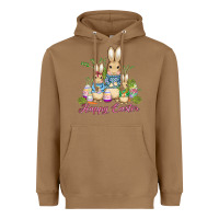 Toasted Coconut easter bunny family wıth carrots and eggs Heavyweight Hoodie - AdoDesignShop